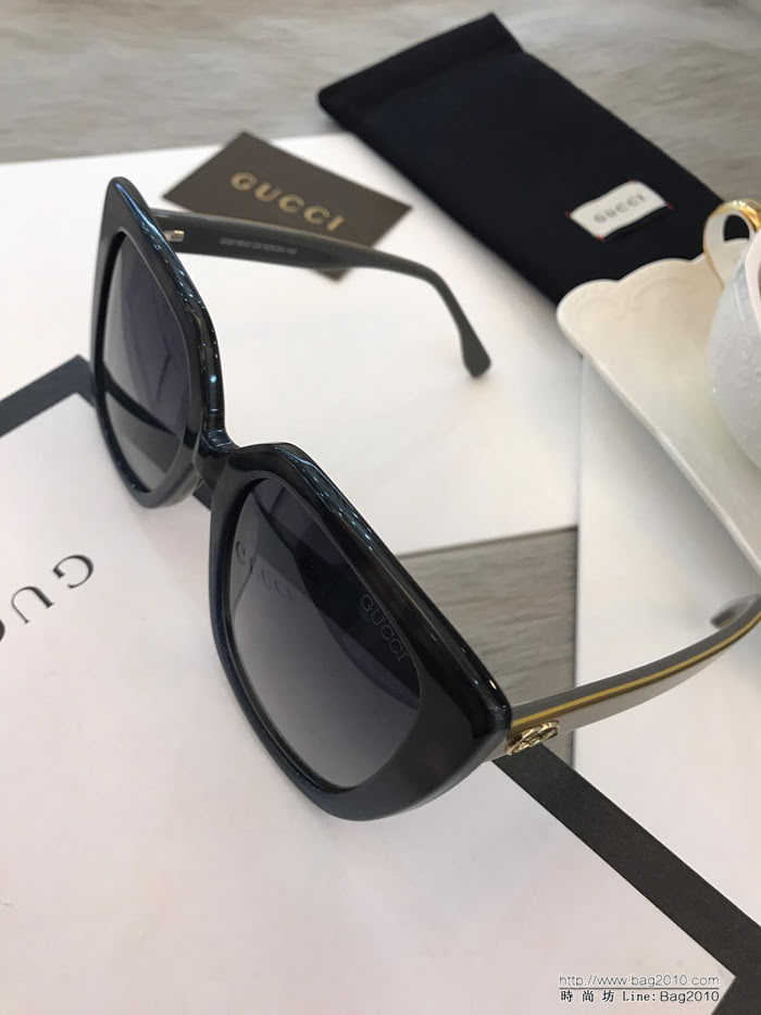 GUCCI古馳 2019新款 GG0180 板材偏光太陽鏡  lly1448